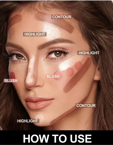 Maquillaje Líquido Iluminador Para Contorno Facial #3pcs-