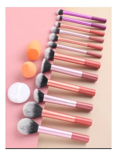 Set De Brochas Y Esponjas Para Maquillaje Profesional Generi