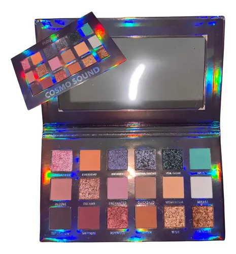 Paleta de Sombras Ruby Rose Cosmo Sound con 18 Tonos Mate y Metálicos