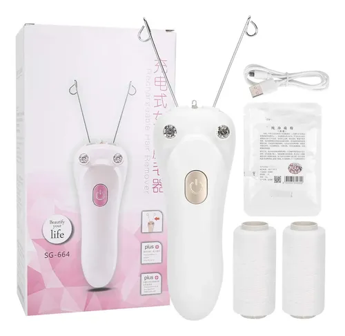 Depiladora Facial Eléctrica Recargable Usb Enhebrar Mujer