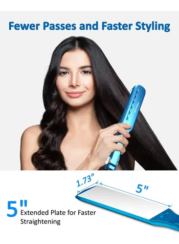 Nano Titanium Hair Straightener, 1.7  Wide Flat Iron For …