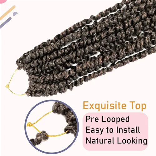 Pérdida De Cabello Passion Twist, Pretorcida, 20 Cm, 8 Paque