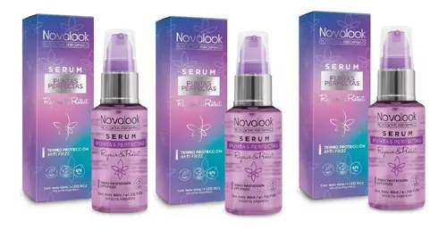 Serum Reparador Puntas Protector Termico 40 Ml Novalook X 3u