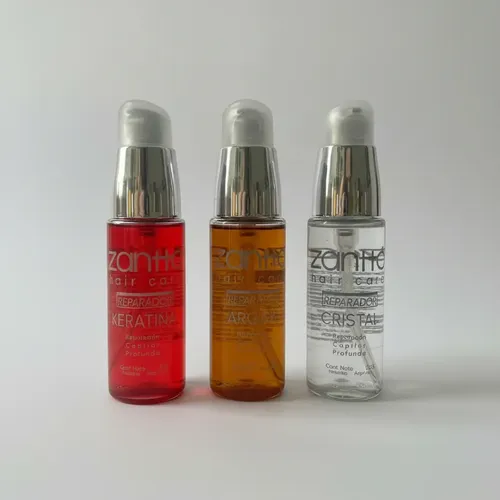 Kit Zantto Argán Nutrición Keratina Y Cristal Rearador 30 Ml