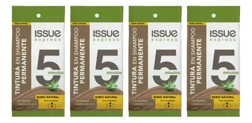 Pack Tintura En Shampoo Issue Express 5 Minutos Rubio Natura