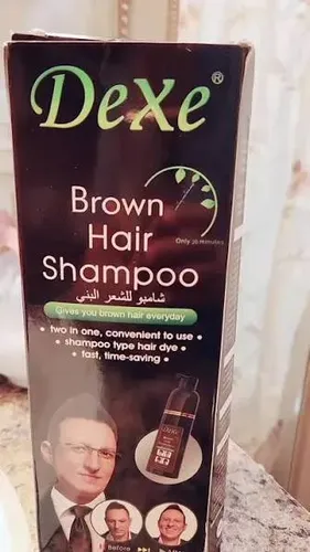Dexe Brown Hair Shampoo 400ml Quita Canas En 10 Minutos!