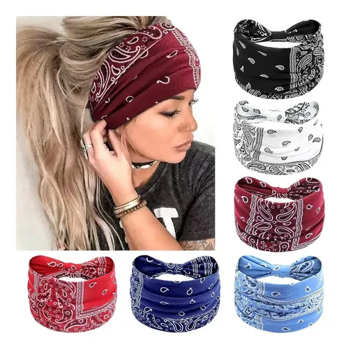 Set De 6 Diademas Deportivas Elásticas Para Mujer Yoga