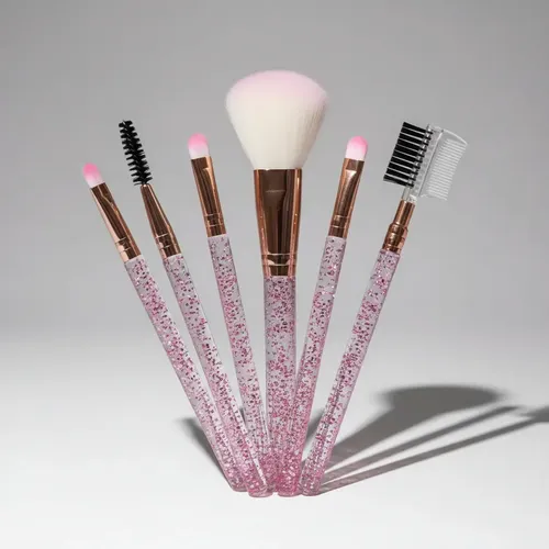Set 5 Brochas Especial Ojos Y Cejas Maquillaje City Girl
