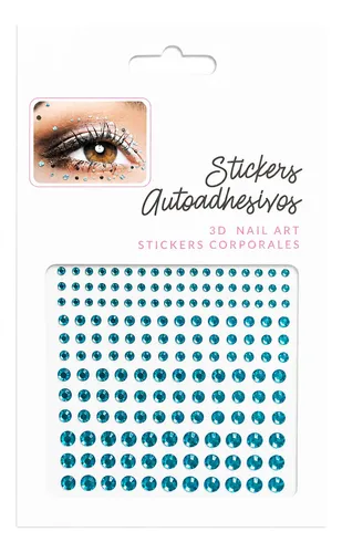 X10 Unid Strass Gemas Autoadhesivas Para Cuerpo Cara Eventos