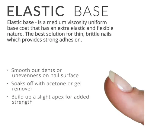 Base De Goma Con Efecto Hype Elastic Uv Y Led, Que Se Puede