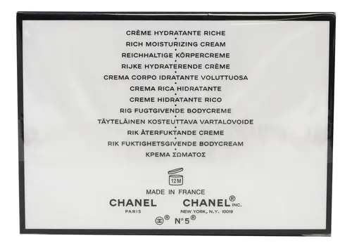 Crema Corporal Chanel N 5 150ml Para Mujer