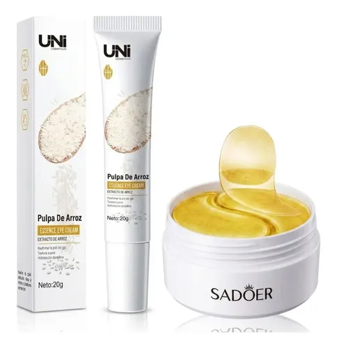 Kit Parches Ojeras Colágeno 60u + Crema Contorno Ojos