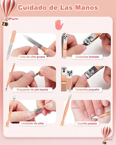 Sk  Manicura Y Pedicura 24 En 1 Set Manicura Profesional