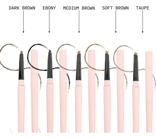 Lápiz Doble Para Cejas Kara Beauty Marrón Oscuro