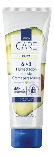 Crema De Manos CON Aceite De Coco 48H 6 en 1 Avon Care 75G