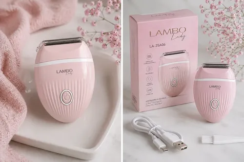 Afeitadora Eléctrica Femenina Lambo Lady Recargable Usb