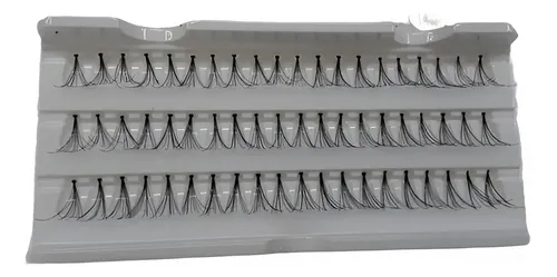 Pestañas Eyelash Postizas Individuales Black X12 Unidades