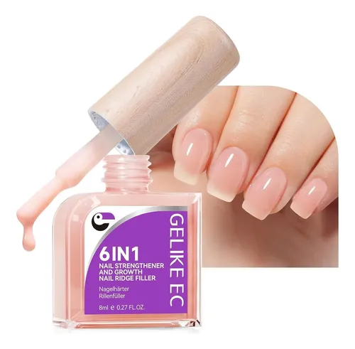 Endurecedor De Uñas 6 En 1 Con Proteína, Color Nude Pink