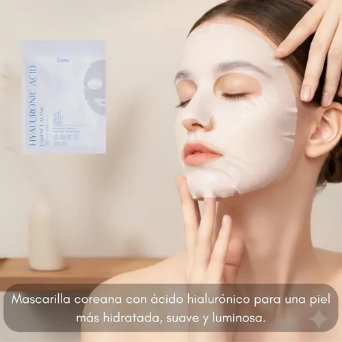 Mascara Facial Coreana Coony Hialuronico Piel Seca Hidrata