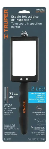 Espejo Telescópico De Inspección Con Luz Led Truper 101962