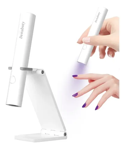 Lámpara Uv Led Para Uñas Portátil Blanca Recargable