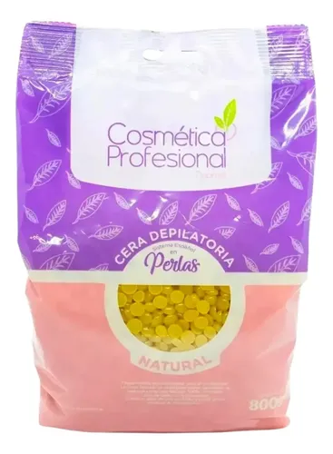 Cera Depilatoria En Perlas Natural 800g Cosmética Prof X 3u