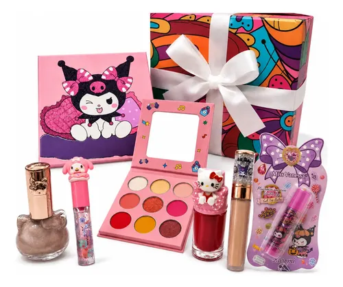 Kit Maquillaje Kawaii Chicas Bond Kitty Kuromi Surtido