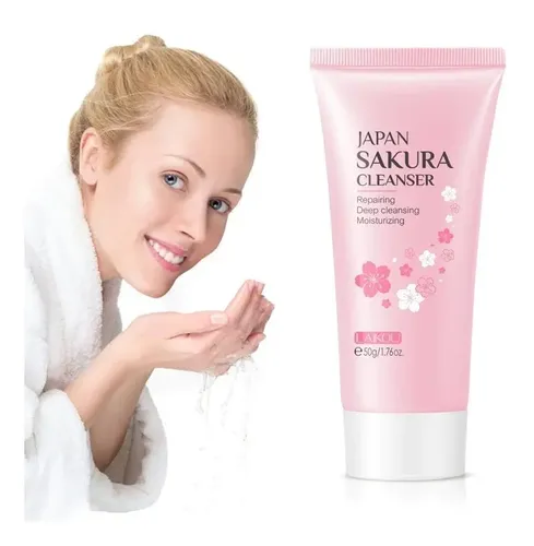 Gel Limpiador Facial Purificante Flor De Prunus Cerezo Japon