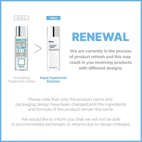Tónico Facial Rovectin Aqua Hyaluronic Essence 100 Ml