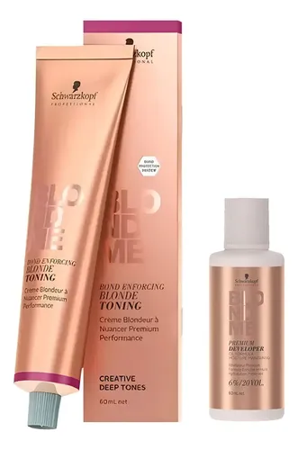Kit Tintura Crema Matizadora Blondme Schwarzkopf + Oxidante