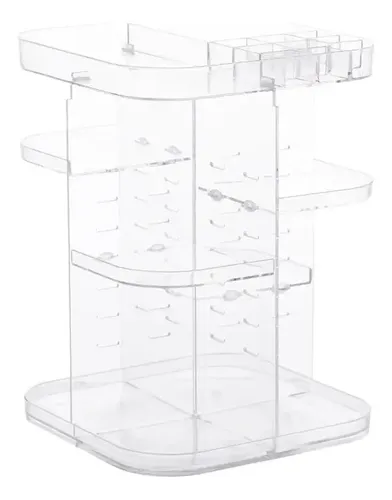 Organizador Acrílico Porta Cosméticos Maquillaje Removible Portacosmeticos Adaptable Dormitorio Baño Tocador Esmaltes