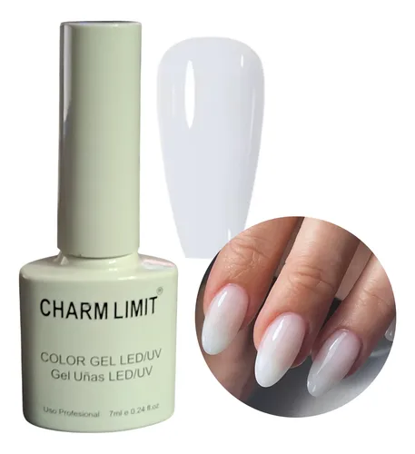 Esmalte Semi Via Lactea Blanco Uvled Marca Charm Limit 7ml