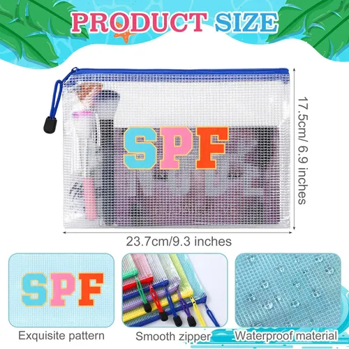 Bolsa De Maquillaje Kacctyen Transparente Para Sol, Playa, P