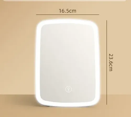 Espejo Maquillaje Led Plegable Portátil Estilo Ins