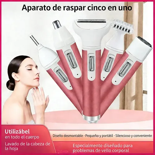 Depilador 4 En 1 Intercambiable Lavable Usb-c