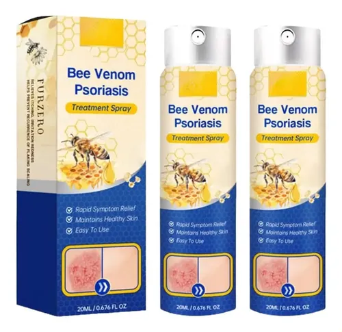 2* Spray Calmante Para La Psoriasis Con Veneno De Abeja