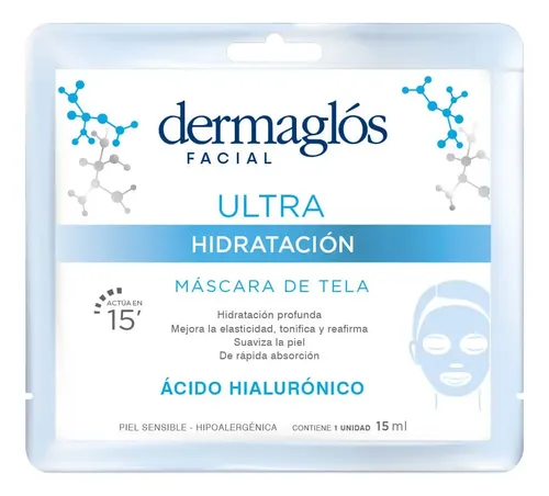 Kit Mascaras De Tela Dermaglós Ultra Hidratación X2 Sensible