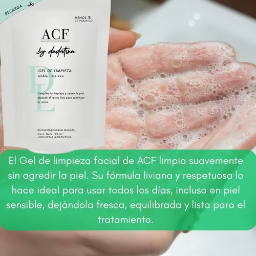 Acf Dadatina Gel Limpieza Facial Refill 180 Rosacea Recarga