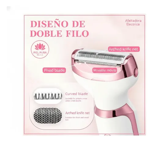 Depiladora Eléctrica Wishsky 4 En 1 Recargable Mujer