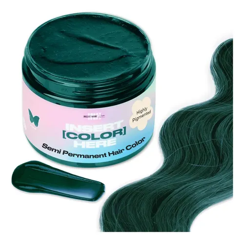 Tinte Para El Cabello Inh, Semipermanente, Verde Esmeralda,