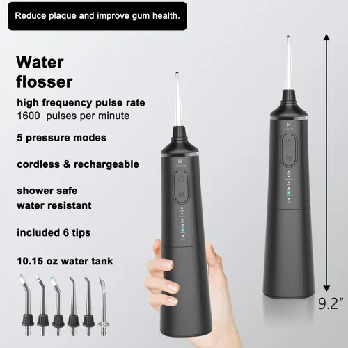 Irrigador Bucal Huaco Care Combo 5 Modos Con Tanque De 300 M