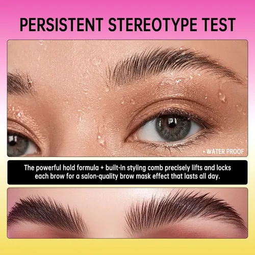 Brow Lamination Gel With Comb Super Lift Brow Glue Long Last
