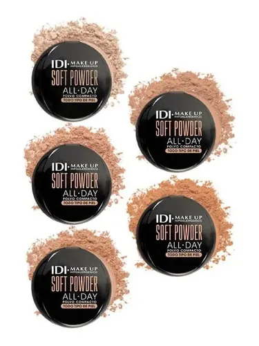 Base en polvo IDI Make Up Soft Powder Tono 01 Porcelain Beige Hipoalergénica 10g