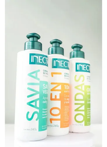Crema Para Peinar Inecto Savia Vegetal Suavidad Y Brillo