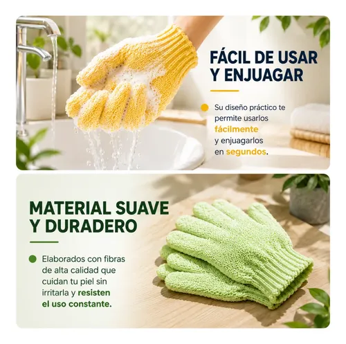 Guante Exfoliante Baño Ducha Corporal Piel Suave X Unidad