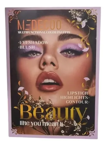 Paleta De 82 Sombras Rubor Glitter Ojos Beauty Book Libro
