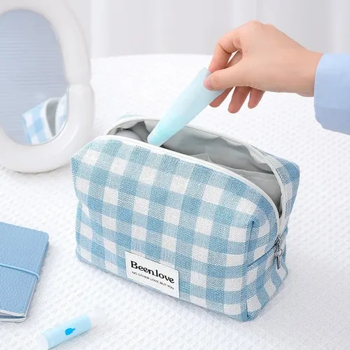 Organizador A+ Para Maquillaje Y Accesorios, Color Azul