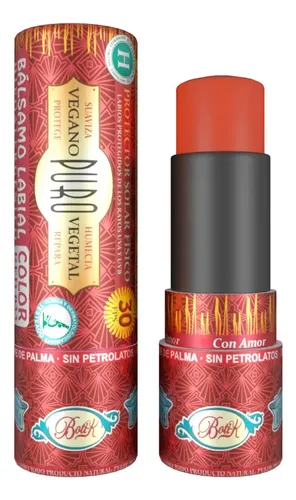 Protector Labial Rojo 30 Fps Bálsamo Natural Vegano Boti-k