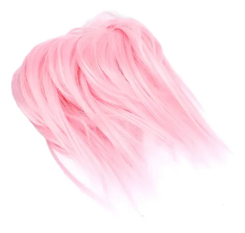 Peluca De Pelo Tousled Updo Messy Bun Ajustable, Elástica Na
