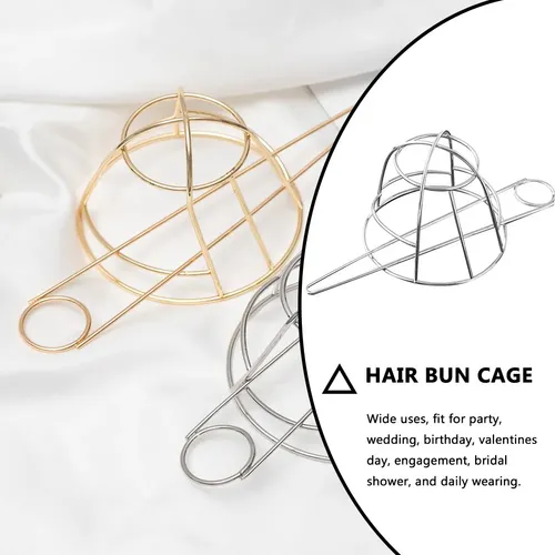 Moño Para El Pelo, Con Forma De Bastón De Metal, Para Mujer